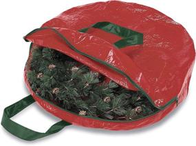 img 2 attached to 🎄 Whitmor Christmas Wreath & Garland Storage: Ideal for 24" Wreaths