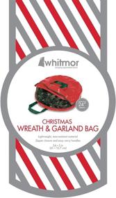 img 1 attached to 🎄 Whitmor Christmas Wreath & Garland Storage: Ideal for 24" Wreaths
