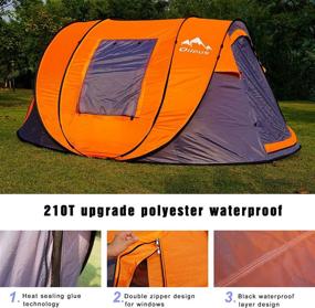 img 3 attached to 🏕️ Oileus Pop Up Tent: Perfect Family Camping Shelter with Reinforced Steel Stakes and Easy Carrying - 14 Person Sky Instant Tent