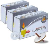 🕯️ premium round floating wicks – 150 count (approx.) with cork disc holders and wick removal tweezers - by ner mitzvah: medium sized cotton wicks for oil cups logo