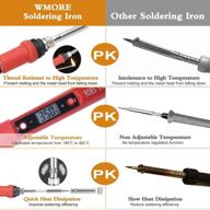 🔧 enhanced adjustable temperature desoldering and soldering kit for industrial power & hand tools - 1x desoldering, 1x soldering, 5x soldering tips логотип