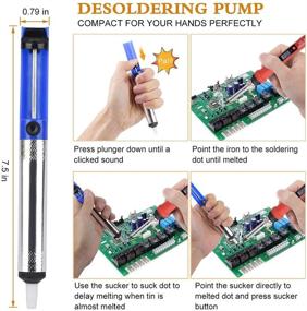 img 3 attached to 🔧 Enhanced Adjustable Temperature Desoldering and Soldering Kit for Industrial Power & Hand Tools - 1X Desoldering, 1X Soldering, 5X Soldering Tips