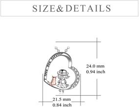 img 1 attached to Sterling Silver Cat Lady Necklace - Perfect Gift for Cat Lovers and Girls