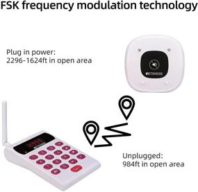 img 1 attached to 📡 Optimized for SEO: Retekess TD161 Restaurant Paging System with Backup Battery and Long Range for Clinics, Churches, and Hospitals – Includes 10 Pagers and Beepers