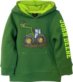 img 3 attached to John Deere Toddler Fleece Pullover Boys' Clothing and Fashion Hoodies & Sweatshirts