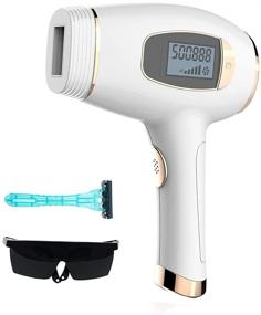 img 4 attached to 💆 Бесболезненный лазерный аппарат для удаления волос для женщин с 500000 вспышек, идеально подходит для тела, подмышек, спины, ног, рук, лица и бикини-зоны