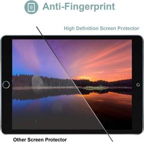 img 2 attached to 📱 ProCase New iPad 10.2 (2021 9th Gen/2020 8th Gen/2019 7th Gen) Folio Case with Tempered Glass Screen Protector and Stand - Black