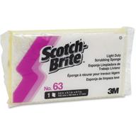 scotch-brite light-duty scrub sponge mmm08251 - yellow and white logo