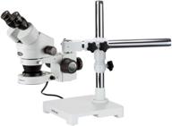 enhance your precision and clarity with the amscope sm-3bx-80s binocular stereo zoom microscope, wh10x logo