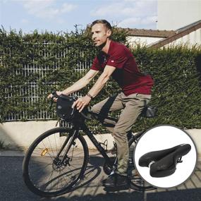 img 1 attached to 🚴 Ultimate Comfort and Performance: G-SADDLES Sporty Gel Bike Seat for Mountain Bikes - Professional Cushioned Road Bike Saddle with Nonslip Waterproof PU Leather Cover