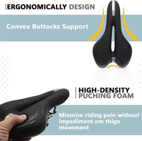 img 2 attached to 🚴 Ultimate Comfort and Performance: G-SADDLES Sporty Gel Bike Seat for Mountain Bikes - Professional Cushioned Road Bike Saddle with Nonslip Waterproof PU Leather Cover