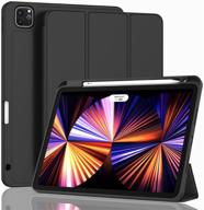 📱 zryxal new ipad pro 11 inch case 2021/2020 with pencil holder - black logo