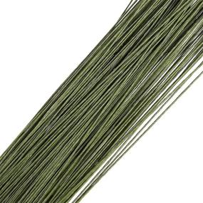 img 1 attached to 🌿 Juvale Green Floral Wire, 24 Gauge: Premium Quality for Crafting & Floral Arrangements - 200 Pack