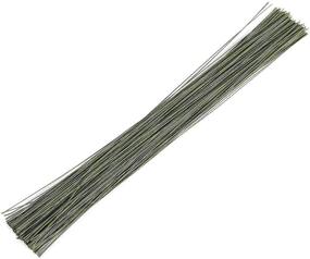 img 4 attached to 🌿 Juvale Green Floral Wire, 24 Gauge: Premium Quality for Crafting & Floral Arrangements - 200 Pack