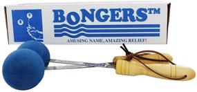 img 4 attached to 💆 Relax and Unwind with Bongers Massage Tool - 1 Pair in Blissful Blue