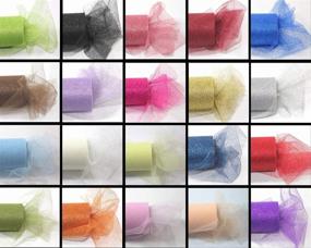 img 4 attached to 💫 Grab the Glitter: Save Big on 9 Tulle Rolls - 6" x 30 Ft Each!