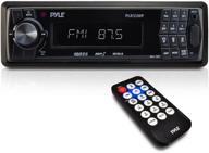 🚗 premium car stereo head unit receiver - in-dash am/fm-mpx tuning media radio with mp3 playback, lcd display & preset station memory - usb, sd & aux inputs - remote control included - pyle plr31mp logo