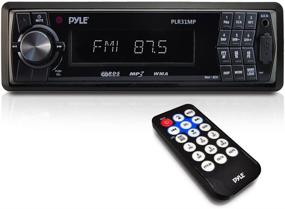 img 4 attached to 🚗 Premium Car Stereo Head Unit Receiver - In-Dash AM/FM-MPX Tuning Media Radio with MP3 Playback, LCD Display & Preset Station Memory - USB, SD & Aux Inputs - Remote Control Included - Pyle PLR31MP