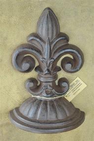 img 1 attached to 🚪 Lulu Decor, Antique Brown Fleur De Lis Door Stop Sculpture, 2 Lbs, Door Stopper