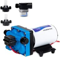 💦 upgrade water diaphragm pressure pump, 5.0 gpm 55 psi 12v dc self priming water pump for rv caravan marine yacht - dc house 42-series логотип