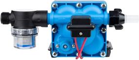 img 3 attached to 💦 Upgrade Water Diaphragm Pressure Pump, 5.0 GPM 55 PSI 12V DC Self Priming Water Pump for RV Caravan Marine Yacht - DC HOUSE 42-Series