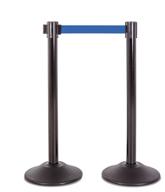 us weight heavy duty premium steel stanchion with 7 material handling products logo