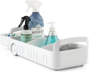 img 4 attached to 🗄️ YouCopia RollOut Caddy: 8" Wide, White Under Sink Organizer - Efficient Storage Solution