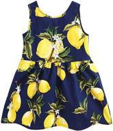 dhasiue floral sleeveless sundress: perfect girls' clothing for summer dresses logo