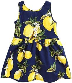 img 4 attached to DHASIUE Floral Sleeveless Sundress: Perfect Girls' Clothing for Summer Dresses