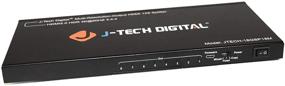 img 4 attached to 🔌 J-Tech Digital 18Gbps 1x8 HDMI 2.0 Splitter с Scaler и Multi-Resolution Output (MRO) | Поддержка HDR10 и Dolby Vision | 4K@60Hz 4:4:4 | JTECH-18GSP18M