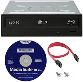 img 3 attached to 🖥️ LG WH16NS40K 16X BDXL Blu-ray M-DISC DVD CD Writer Drive Bundle with Free Cyberlink Media Suite 10 + SATA Cable