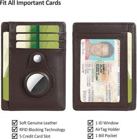 img 3 attached to Befen Leather Minimalist Blocking Wallets GPS, Finders & Accessories