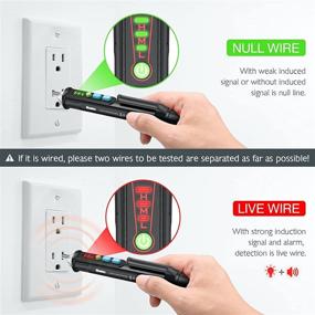 img 3 attached to 💡 Urwise 2021 Upgrade-VD11: Non-Contact Voltage Tester with Live Wire Judgment, Alarm & Flashlight, Dual Range AC 12V/48V~1000V