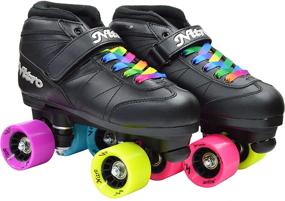 img 2 attached to 🌈 Epic Super Nitro Rainbow Roller Skates with Quad Design