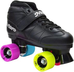 img 3 attached to 🌈 Epic Super Nitro Rainbow Roller Skates with Quad Design