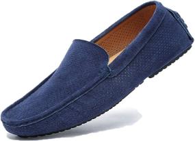 img 4 attached to UNN Loafers Fashion Moccasins Breathable Men's Shoes and Loafers & Slip-Ons