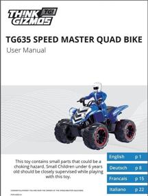 img 2 attached to Think Gizmos TG635 Remote Control Quad Bike - Exciting Speed Master RC Toy for Boys 6-10+, Perfect Gift (Trademark Protected)