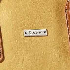 img 2 attached to Koltov Olivia Satchel Honey Bristol Handbags & Wallets: Stylish Women's Satchels