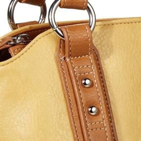 img 1 attached to Koltov Olivia Satchel Honey Bristol Handbags & Wallets: Stylish Women's Satchels