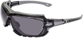 img 2 attached to Ultimate Protection: Global Vision Octane Motorcycle Safety Sunglasses with Clear and Smoke Lens ANSI Z87.1 (2 Pairs)