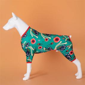 img 2 attached to 👕 Premium LovinPet Large Dog Clothes: Post-Surgery Wear, Pitbull 100% Pure Cotton Pajamas, Lightweight Pullover Pajamas for Labrador, Doberman, Boxer, and Short Hair Breeds - Full Coverage Dog PJs