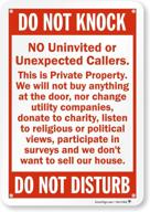 enhanced security with the not knock uninvited unexpected smartsign logo