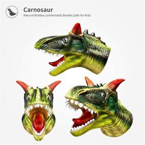 img 2 attached to 🦖 Realistic T-Rex Dilophosaurus Rajasaurus Toy