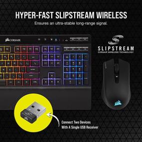 img 3 attached to CORSAIR Wireless Gaming Bundle - K57 RGB Wireless Gaming Keyboard - Harpoon RGB Wireless Gaming Mouse - Enhanced with Hyper-Fast Slipstream Wireless Technology