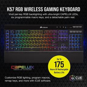 img 2 attached to CORSAIR Wireless Gaming Bundle - K57 RGB Wireless Gaming Keyboard - Harpoon RGB Wireless Gaming Mouse - Enhanced with Hyper-Fast Slipstream Wireless Technology