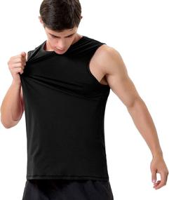 img 3 attached to Mens Sleeveless Workout Shirts Heather Sports & Fitness for Other Sports