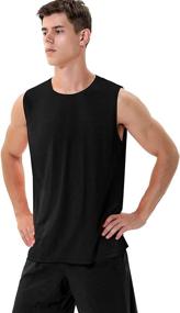 img 4 attached to Mens Sleeveless Workout Shirts Heather Sports & Fitness for Other Sports