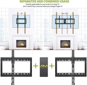 img 2 attached to 🖥️ APXTK2 TV Mount: Low Profile Tilt Wall Bracket for 32-84" TVs, VESA 800x400mm, 132lbs, 16-24" Studs, Easy Install, Space Saving