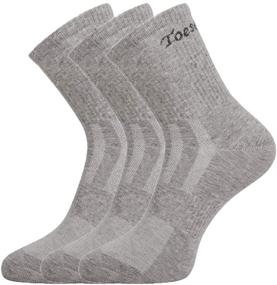 img 4 attached to 👣 Odor-Free & Quick-Dry Athletic Apparel for Men's Toes & Feet