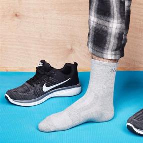img 1 attached to 👣 Odor-Free & Quick-Dry Athletic Apparel for Men's Toes & Feet